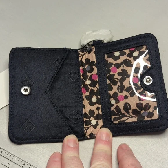 Vera Bradley Iconic Campus Double ID Classic Navy NWT - Picture 4 of 7